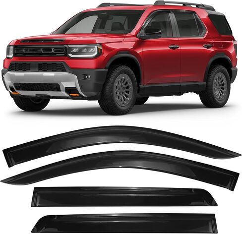Rain Guards Fit for Kia K4 2025 2026, Window Visors Deflectors fit for K4 Accessory 2025 2026,Tape-on Outside Mount Rain Guards Side Window Deflectors (6 Pcs) in Saudi Arabia