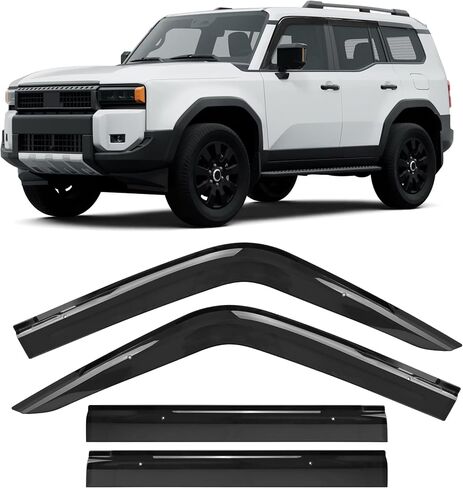 Rain Guards Fit for Kia K4 2025 2026, Window Visors Deflectors fit for K4 Accessory 2025 2026,Tape-on Outside Mount Rain Guards Side Window Deflectors (6 Pcs) in Saudi Arabia