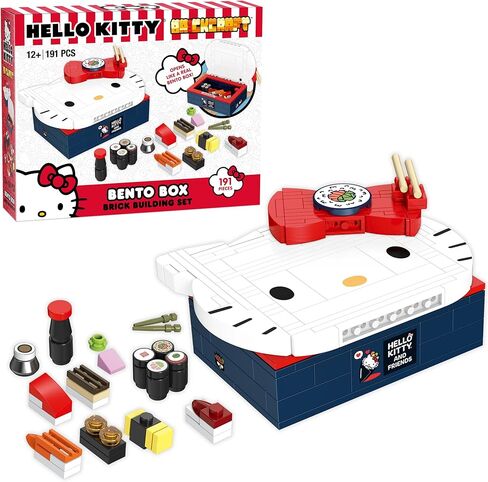 Officially Licensed Sanrio Hello Kitty Custom Convertible with Detailed face and Sticker Sheet Included 294 Pieces Multicolored Brick Building Set in Saudi Arabia