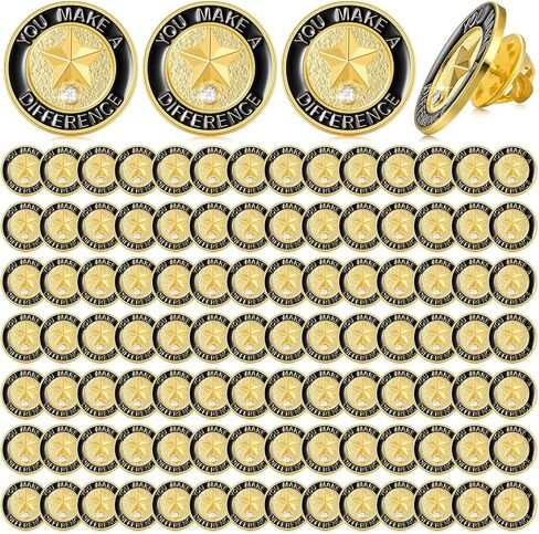 150 Pcs You Make a Difference Pin Bulk Employee of The Month Years of Service Pins Volunteer Lapel Pins Bulk Employee Appreciation Enamel Pin for Staff Team Nurse Teacher Award Coworker Gift in Saudi Arabia