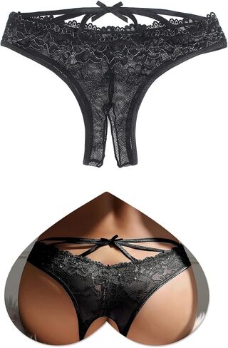comeondear Plus Size Panties for Women Cheeky Underwear Thongs Panties Floral High Waist Bikini in Saudi Arabia