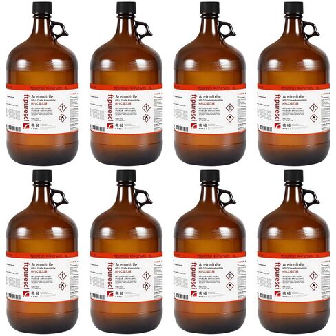 LAB HPLC Grade Acetonitrile Solvent for Laboratory,ACN(CAS 75-05-8,CH₃CN),99.96% GC Assay,ACS/Ph.EUR/Ch.P Certified,4Lx4Bottle(1CTN) in Kuwait