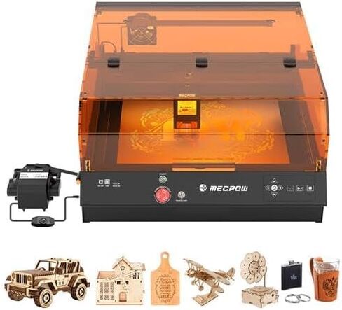 Mecpow X3 Pro Laser Engraver with Air Assist - 10W High Accuracy Laser Engraving Machine for Wood Metal and Acrylic, 16.0 x 15.7" Working Area, Laser Class：1 in Saudi Arabia
