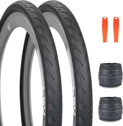 2-PCS 20 x 1 3/8(37-451) Kids BMX Bike Tires City Folding Bike Tires 20 inch Anti-Slip Foldable Replacement Tire Fits Most Kids Bikes,BMX Tires 20 inch,Black in Saudi Arabia