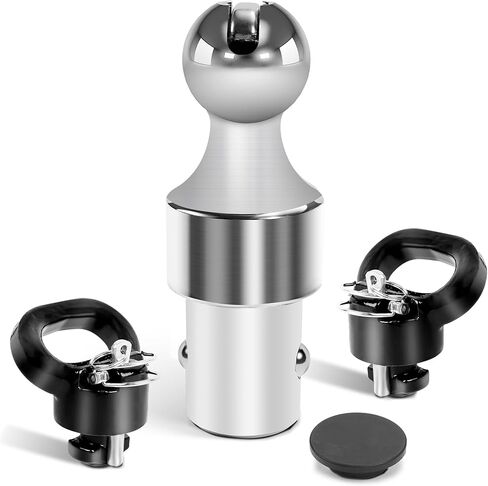 Gooseneck Ball Kit 60638, Puck System Gooseneck Hitch for 2013-2024 Dodge Ram 2500/3500, 2-5/16 Inch Ball, 2 Safety Chain Anchors | 38000 lbs GTW/9500 lbs VTW in Saudi Arabia