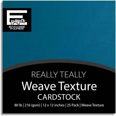 Jet Black —12x12 Textured Cardstock | 80lb Textured Black Scrapbook Paper | Premium Cardstock for Cricut Cutting | 25 Sheets in Saudi Arabia