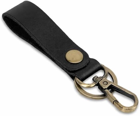 Genuine Leather Keychain with Belt Loop - Key Case Leather Tactical HK EDC Clip Fob Keychain Leathers Key Holder in Kuwait