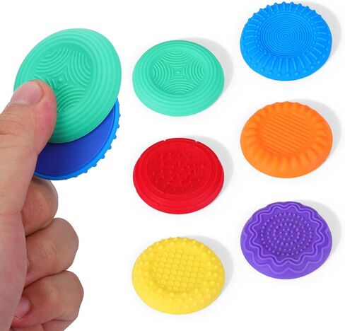 BUSOHA Silicone Magnetic Fidget Slider Toys - Relieve Anxiety Fidget Toys Adult Sensory Worry Stone Travel Toys for Calming,Stress,Autism and ADHD,Gifts for Men Adults Kids Girls Boys in Kuwait