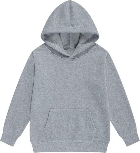 Kids Athletic Pullover Hoodie Sweatshirt with Pocket Tops,2-12Years in Kuwait