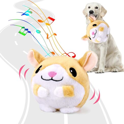 BABORUI Interactive Dog Toys Octopus, Jumping Squeaky Dog Toys with Recording and Music Modes, Rechargeable Moving Dog Chew Toys for Small/Medium/Large Dogs to Keep Them Busy in Kuwait