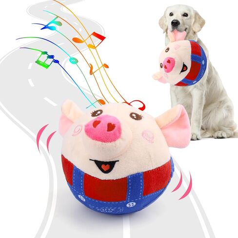 BABORUI Interactive Dog Toys Octopus, Jumping Squeaky Dog Toys with Recording and Music Modes, Rechargeable Moving Dog Chew Toys for Small/Medium/Large Dogs to Keep Them Busy in Kuwait
