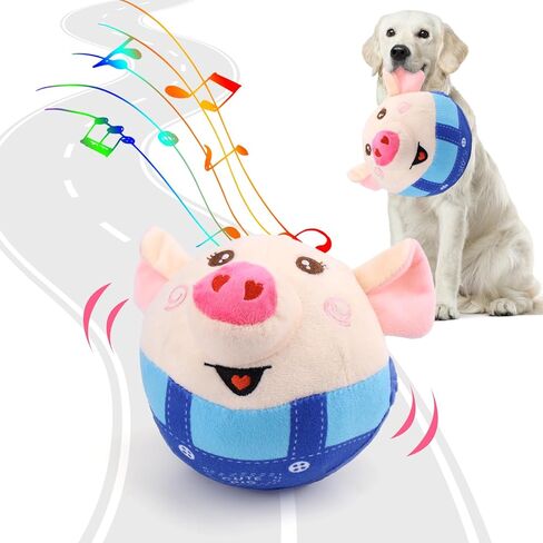 BABORUI Interactive Dog Toys Octopus, Jumping Squeaky Dog Toys with Recording and Music Modes, Rechargeable Moving Dog Chew Toys for Small/Medium/Large Dogs to Keep Them Busy in Kuwait