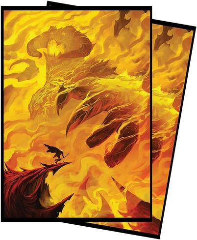 Sauron’s Eclipse Card Sleeves - 100 Count Standard Size TCG Sleeves - Compatible with Magic The Gathering, Lorcana - Double Sleeving - Original Art Design in Saudi Arabia