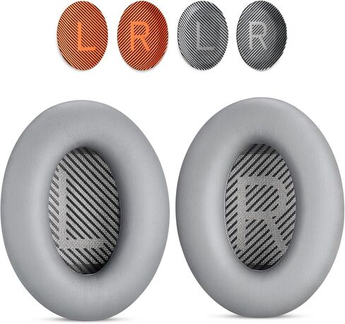 وسادات أذن HeadponeMate لسماعات Bose QC35 QC2، QC25، QC45 - لون فضي/رمادي in Saudi Arabia