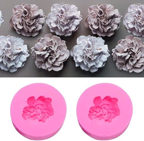 Wehous 2PCS Thick Daisy Flower Candle Molds for Candle Making Daisy Flower Silicone Fondant Chocolate Cake Decor Molds 3D Floral Resin Candle Soap Polymer Clay Mold DIY Art Craft Table Home Decor in Saudi Arabia