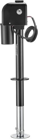 VEVOR Electric Trailer Jack, 5000 lbs, Heavy Duty RV Electric Power Tongue Jack with 2 Way Connector, Manual Crank Handle & Weatherproof Jack Cover, 10"-28.3" Lift, for RVs, Trailers & Campers, Black in Saudi Arabia