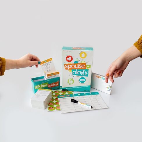 لعبة زوجة FamilyLife لزوجة الحياة (تم تحديثها 2024)-ألعاب Card Trivia للأزواج بما في ذلك 240 سؤالًا مع الوضع التنافسي والوضع الفردي ولوحة النتائج و 6 لوحات الجافة in Kuwait