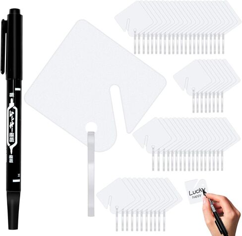 150 Pcs Rack Key Tags White Square Plastic Hanging Tags with 1 Black Markers, Metal Snap Hooks for Slotted Key Cabinets Boxes Lockers Sturdy Frosted Item Identifiers for Home Office and Garage in Saudi Arabia