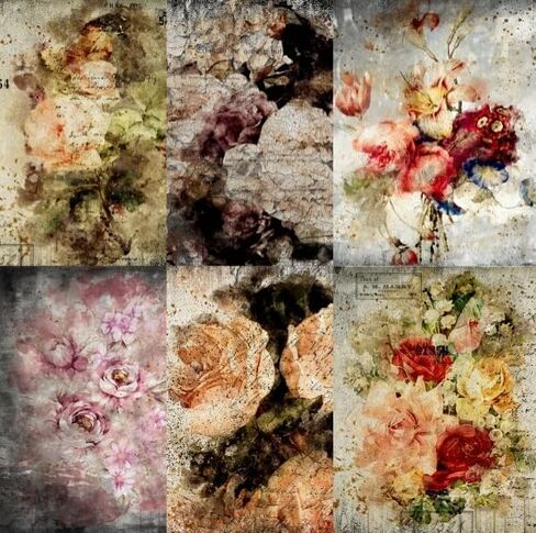 Ocean Reef Rice Paper, 8 x 10.5 inch (6pc) - Mulberry Paper for Decoupage Scrapbooking Cards Crafts by Craft Kreatively in Saudi Arabia