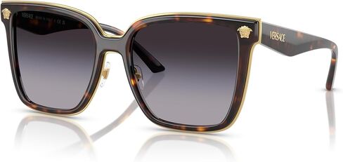 Versace Woman Sunglasses Black Frame, Dark Grey Lenses, 58MM in Saudi Arabia