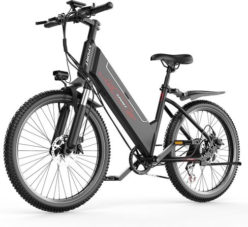 Electric Bike for Adults -Ebike Lightweight with Peak 1500W Motor,480Wh Removable Battery, 25MPH 45-65Miles,26’’ All-Terrain Electric Dirt Bike with 7-Speed and Front Suspension in Saudi Arabia