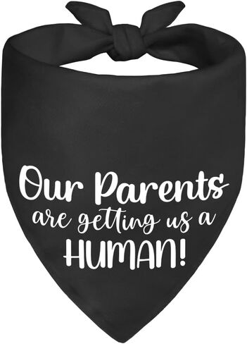 I Thought I was The Baby Black Dog Bandana, Pregnancy Announcement Gender Reveal Puppy Scarf Photoshoot Prop for Dog Lover Gifts, Shower Gifts for New Baby in Kuwait
