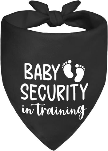 I Thought I was The Baby Black Dog Bandana, Pregnancy Announcement Gender Reveal Puppy Scarf Photoshoot Prop for Dog Lover Gifts, Shower Gifts for New Baby in Kuwait