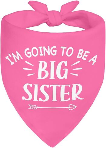I Thought I was The Baby Black Dog Bandana, Pregnancy Announcement Gender Reveal Puppy Scarf Photoshoot Prop for Dog Lover Gifts, Shower Gifts for New Baby in Kuwait
