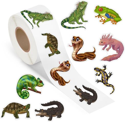 500 Pcs Cute Turtle Stickers Roll Animals Beach Ocean Decals Waterproof for Bottles Journaling Laptop Scrapbook Birthday Party Decorations Supplies Favors School Teacher Classroom Reward in Saudi Arabia