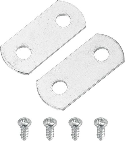 uxcell 40 Pcs 0/0 Flush Canvas Clips, Picture Framing Mirror Clips Z Shape Canvas Painting Mounting Clips with 2 Mounting Holes with Screws, Silver in Saudi Arabia