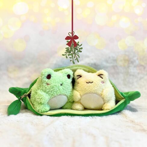 Cuddle Barn Plushgoals - Pickle Wawa Kawaii لطيف لينة الأخضر الضفدع الفخم ، 9 بوصات in Saudi Arabia