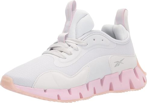 Reebok Women's Zig Dynamica STR Sneaker, Black/White/Silver Metallic, 5 in Saudi Arabia