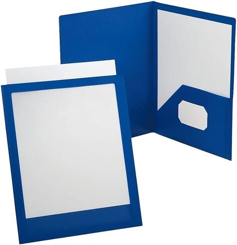 مجلد جيب Oxford Viewfolio Twin ، حجم الرسالة ، الأزرق (57441) -25 حزمة in Saudi Arabia