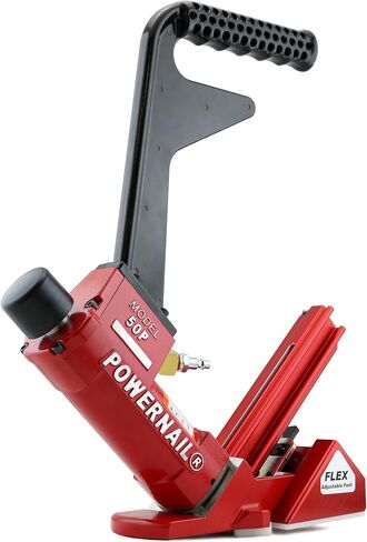 Powernail 50PFLEXXLSW جهاز تثبيت الأرضيات الهوائي مقاس 18 L-Cleat مع قاعدة FLEX قابلة للتعديل للأرضيات الصلبة والغريبة والمصممة هندسيًا T&G in Kuwait