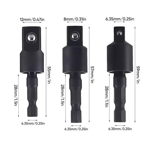 وصلة مثقاب احترافية مرنة للمساحات الضيقة، مجموعة مكونة من 17 قطعة تتضمن محول زاوية يمنى 105 درجة/90 درجة، ومقبس قابل للدوران ولقم مفك للكهربائيين والسباكين والمشروعات المنزلية التي تصنعها بنفسك in Kuwait