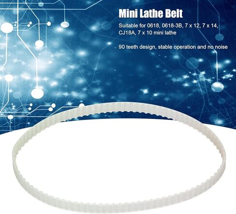 90 Teeth Replacement Transparent Timing Belt for Mini Metal Lathes in Saudi Arabia