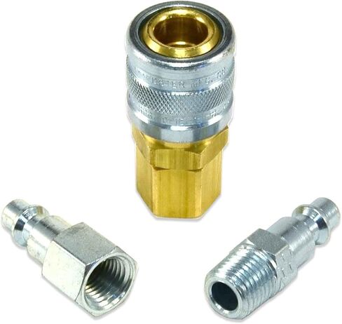 Foster 3 Series - 3pc Coupler & Plug Kit, 1/4" Body, 1/4" NPT - Industrial Interchange, I/M, MIL Spec, in Saudi Arabia