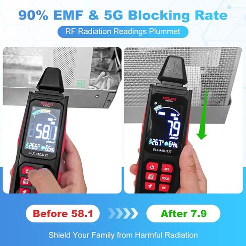 أجهزة توجيه WiFi كبيرة لغطاء حماية EMF - درع قفص Faraday لتقليل الكتل بنسبة 90% من انبعاثات جهاز التوجيه لأجهزة 5G وأجهزة التوجيه القياسية وفي الوقت نفسه تحافظ على الإشارة وتدفق الهواء مع ضمان لمدة عامين in Kuwait