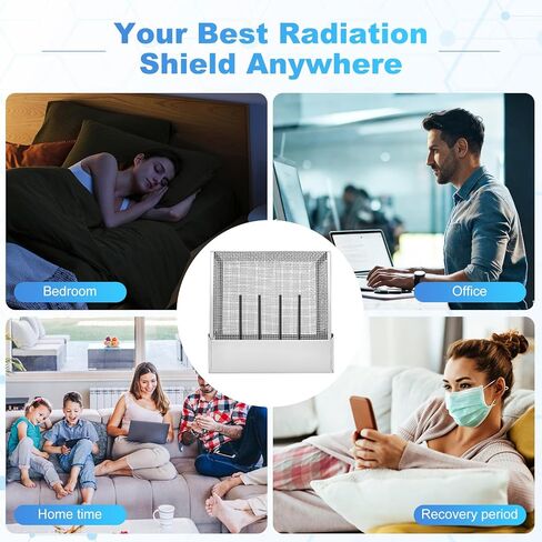 أجهزة توجيه WiFi كبيرة لغطاء حماية EMF - درع قفص Faraday لتقليل الكتل بنسبة 90% من انبعاثات جهاز التوجيه لأجهزة 5G وأجهزة التوجيه القياسية وفي الوقت نفسه تحافظ على الإشارة وتدفق الهواء مع ضمان لمدة عامين in Kuwait