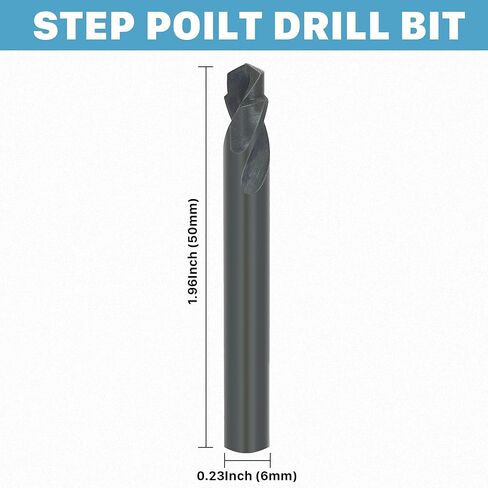 KEENTECH 3Pcs x Step Pilot Drill Bits for Heavy Duty Carbide Hole Saw, Hole Saw Center Drill Bit for Hard Metal, Stainless Steel, Cast Iron, Aluminum, Plastic in Saudi Arabia