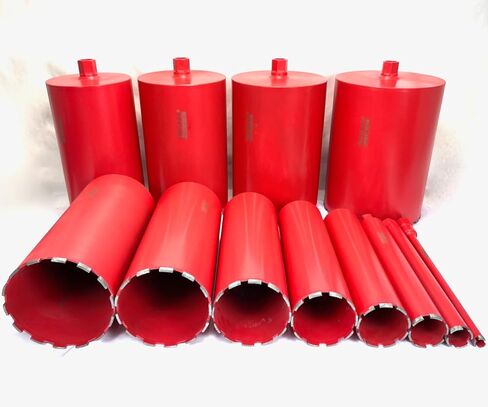 1" - 12" Inch Diamond Wet Core Drill Bit Set 1-1/4" Threaded by BLUEROCK Tools for Concrete Rebar Asphalt Brick Rock Masonry Hole Barrel Coring Bits in Saudi Arabia