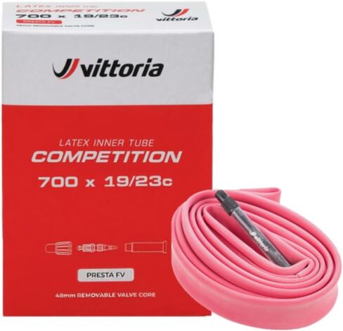 Vittoria Competition Latex Tube - Performance Bike Tire Tube - Lightweight Bicycle Inner Tubes for Racing - 48mm Valve in Saudi Arabia