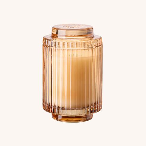 LA JOLIE MUSE Woody Jasmine Candles for Home Scented - Luxury Jar Candles with Aesthetic Glass, Candles Gifts for Women, 80 Hours Long Burning, 12.3oz in Kuwait