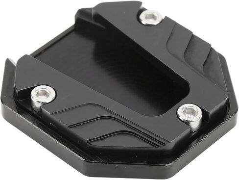 Motorcycle Kickstand Plate, Aluminium Alloy Side Stand Extension Plate High Strength Pad Support Accessory for Parking on Hot Pavement, Grass, Soft Ground and More in Saudi Arabia