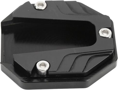 Motorcycle Kickstand Plate, Aluminium Alloy Side Stand Extension Plate High Strength Pad Support Accessory for Parking on Hot Pavement, Grass, Soft Ground and More in Saudi Arabia