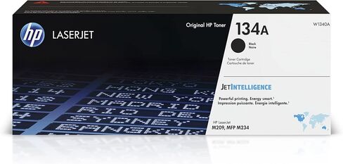 HP 134A خرطوشة الحبر الأسود 2 حزمة | الخرطوشة الأصلية | Works LaserJet M209 سلسلة ، LaserJet MFP M234 Series | W1340A in Kuwait