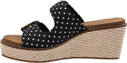 Corkys Footwear Womens 2.5 بوصة إسفين واضح - يتميز بحزامين مع أبازيم قابلة للتعديل، ونعل داخلي من مادة EVA المميزة من Corkys لراحة طوال اليوم، ونعل خارجي ملفوف in Kuwait