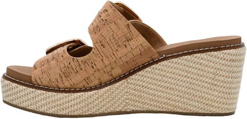 Corkys Footwear Womens 2.5 بوصة إسفين واضح - يتميز بحزامين مع أبازيم قابلة للتعديل، ونعل داخلي من مادة EVA المميزة من Corkys لراحة طوال اليوم، ونعل خارجي ملفوف in Kuwait