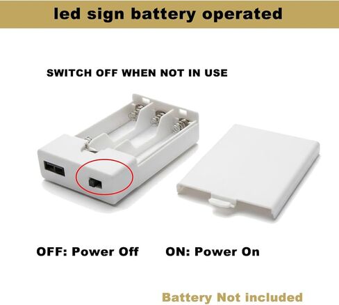 5 PCS USB Battery Pack for Neon Signs - 5V LED Power Supply, Converts Plug-in Neon Lights to Battery-Operated LED Signs (3AA, White) in Saudi Arabia