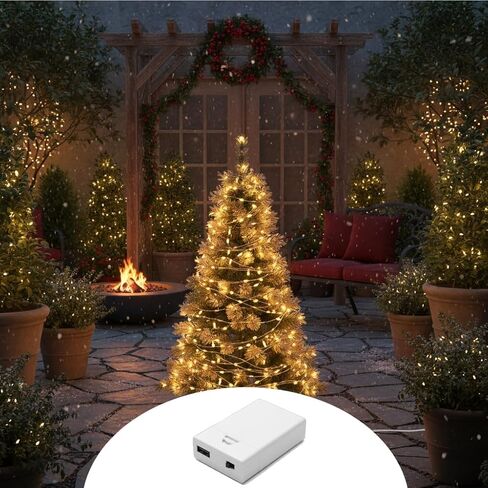 5 PCS USB Battery Pack for Neon Signs - 5V LED Power Supply, Converts Plug-in Neon Lights to Battery-Operated LED Signs (3AA, White) in Saudi Arabia